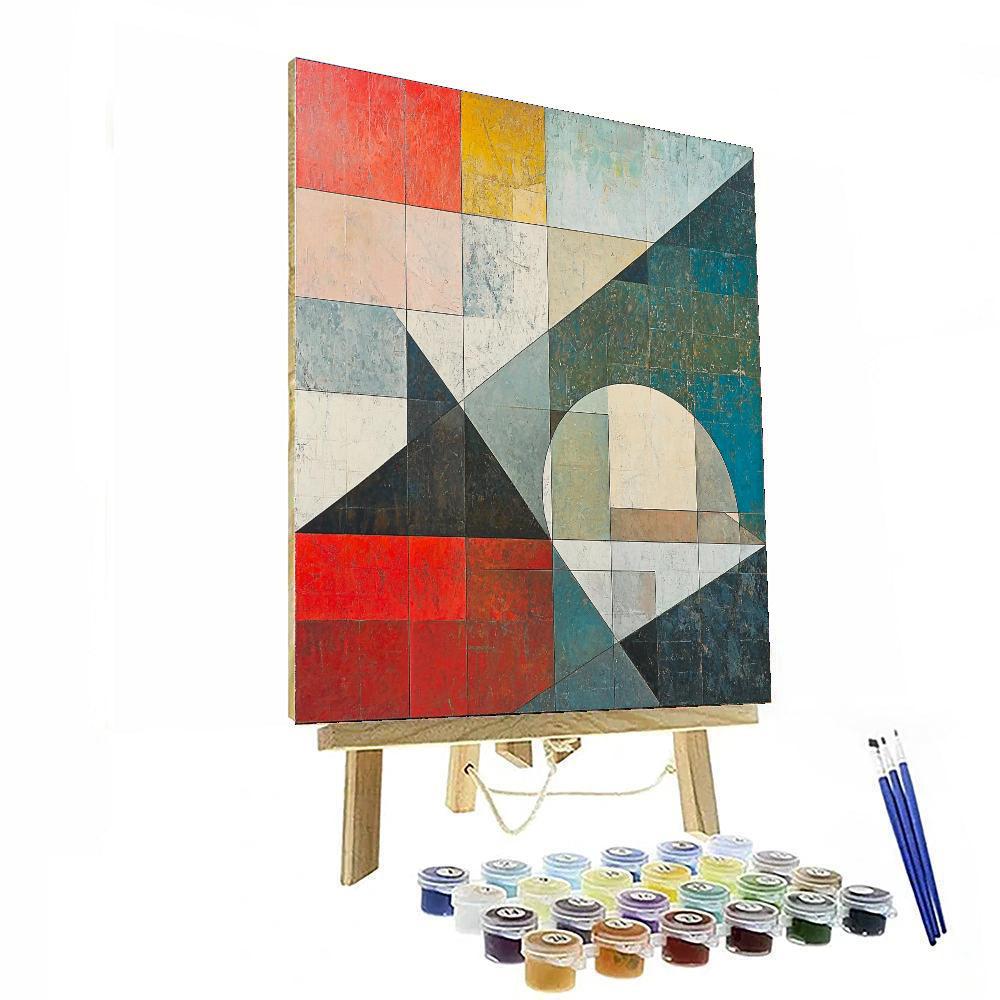 Kazimir Malevich Inspired Spatial Elegance  Paint By Color