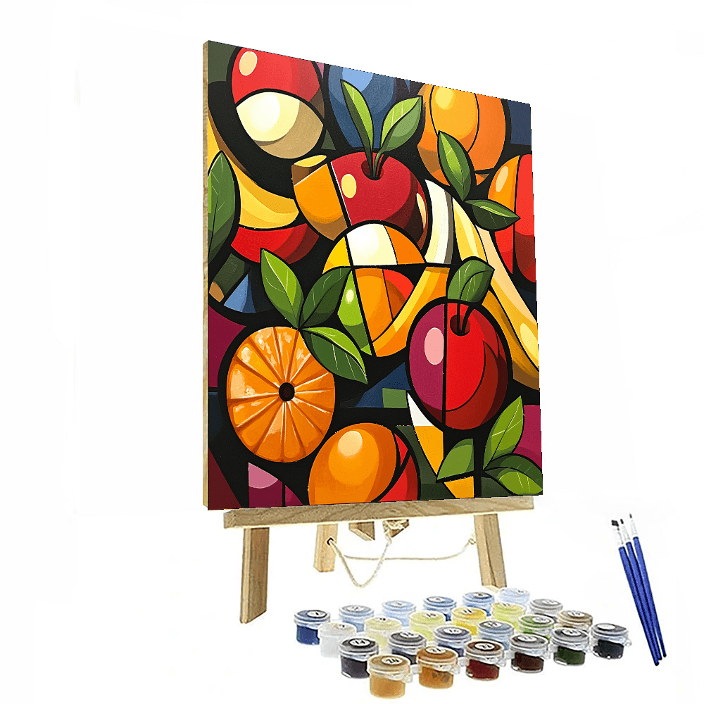 Pablo Picasso Inspired Cubist Fruit Delight  Painting By Numbers Kit
