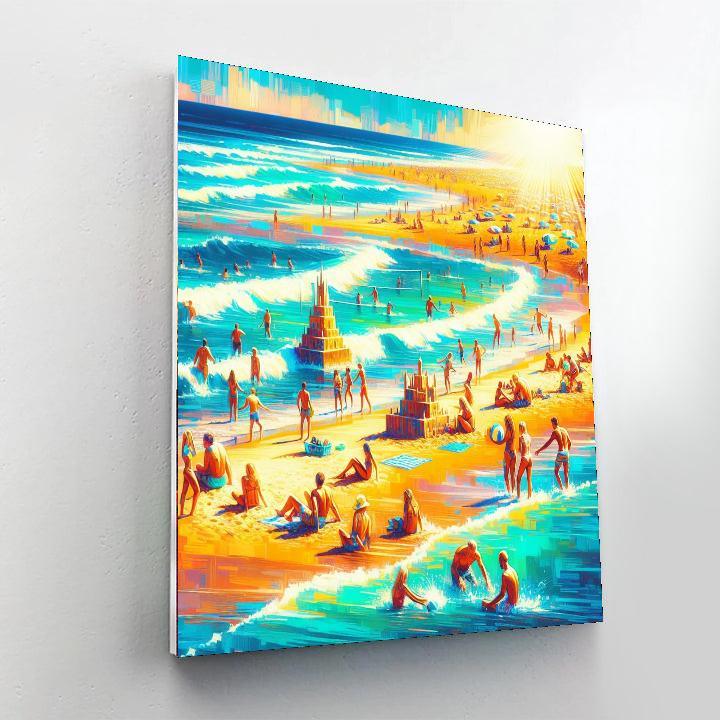Summer Bliss Coastline Paint By Numbers Art