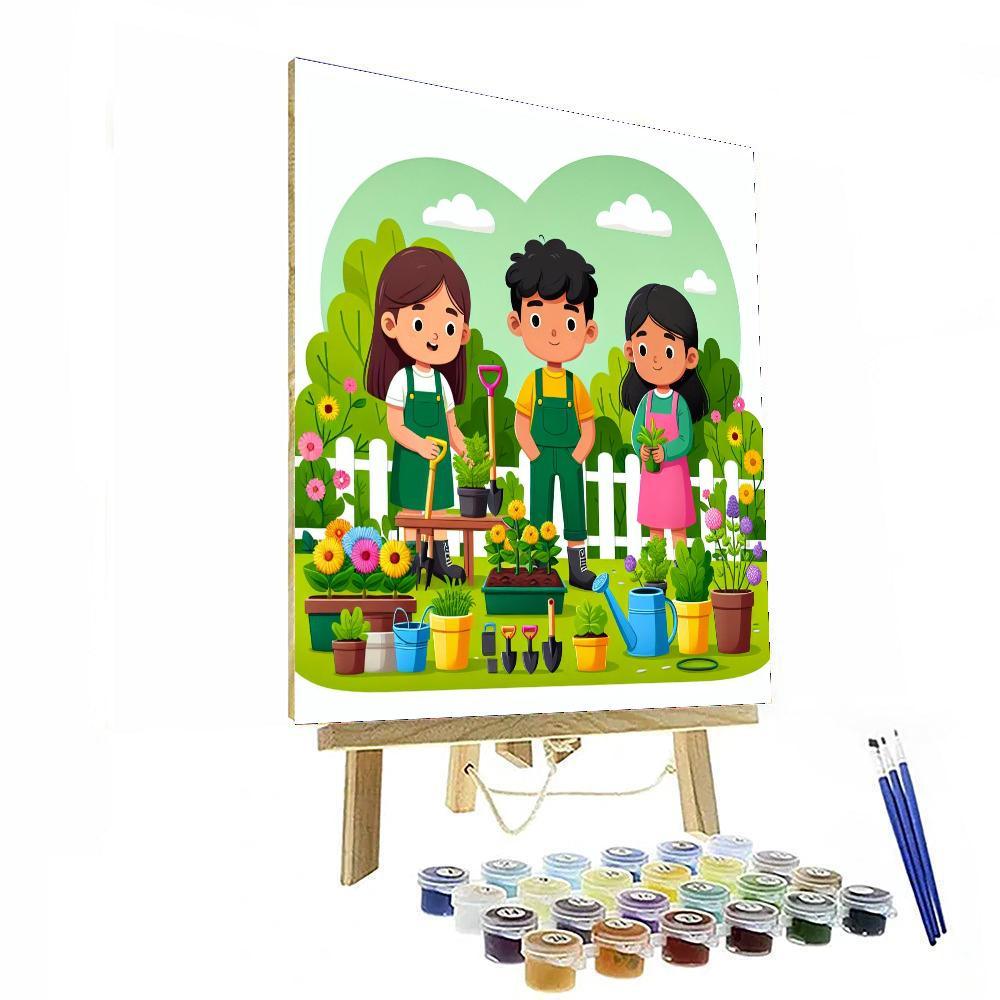 Eco-friendly Garden Adventure Paint By Numbers Kits