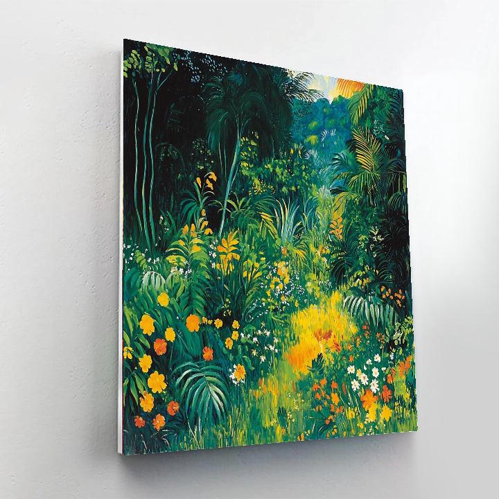 Henri Rousseau Inspired Jungle Hues  Paint By Number