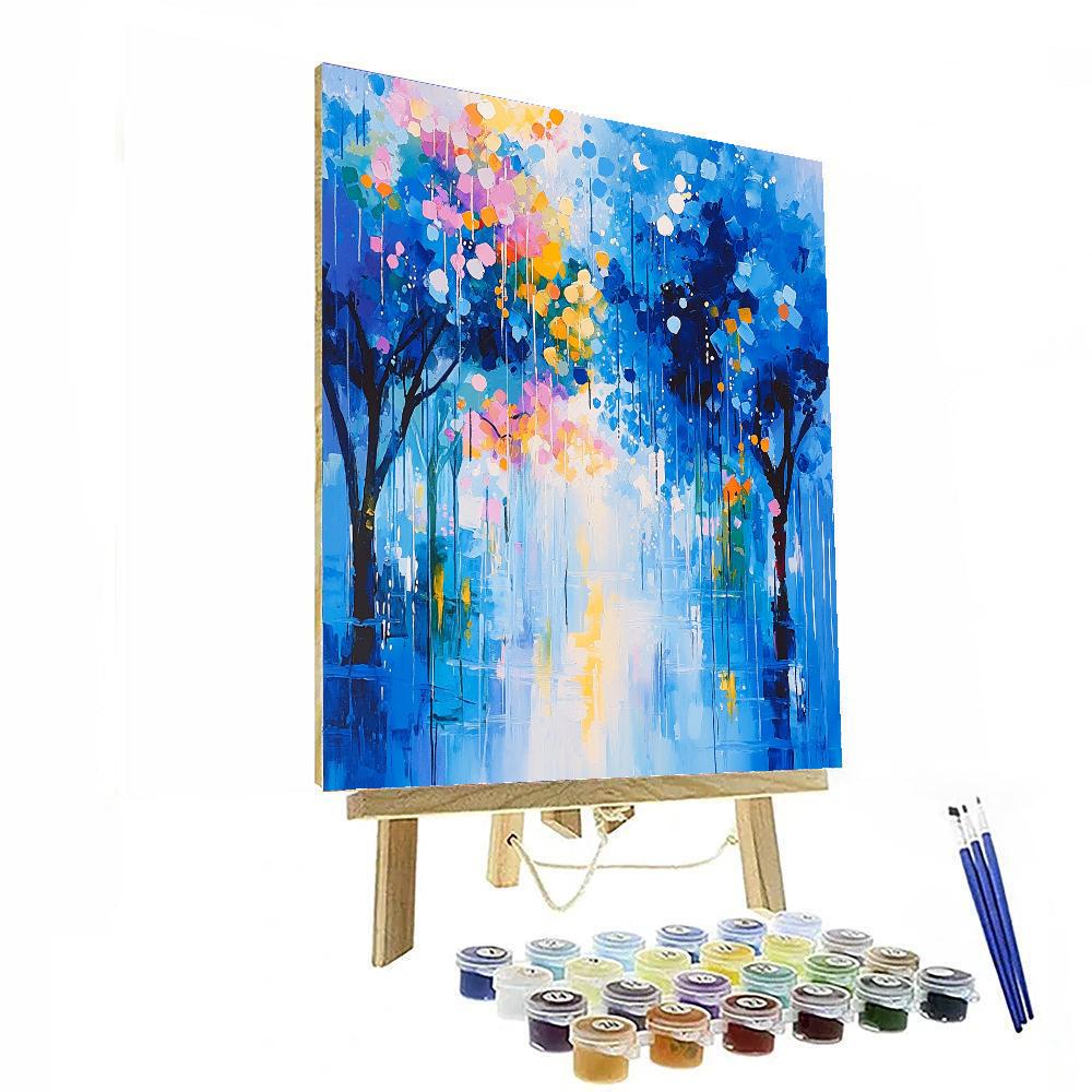 Merry Making In The Rain Paint By Numbers