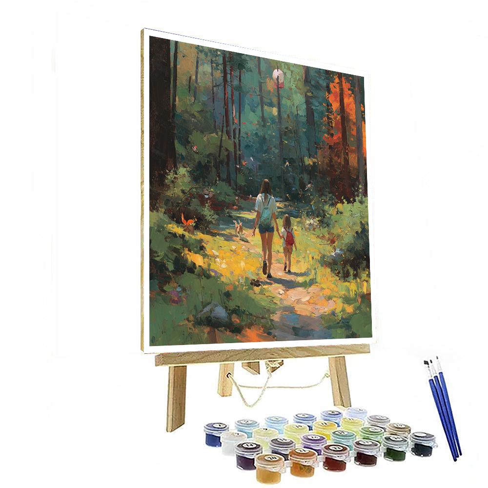 Nature Adventures With Mom Painting Number Kit