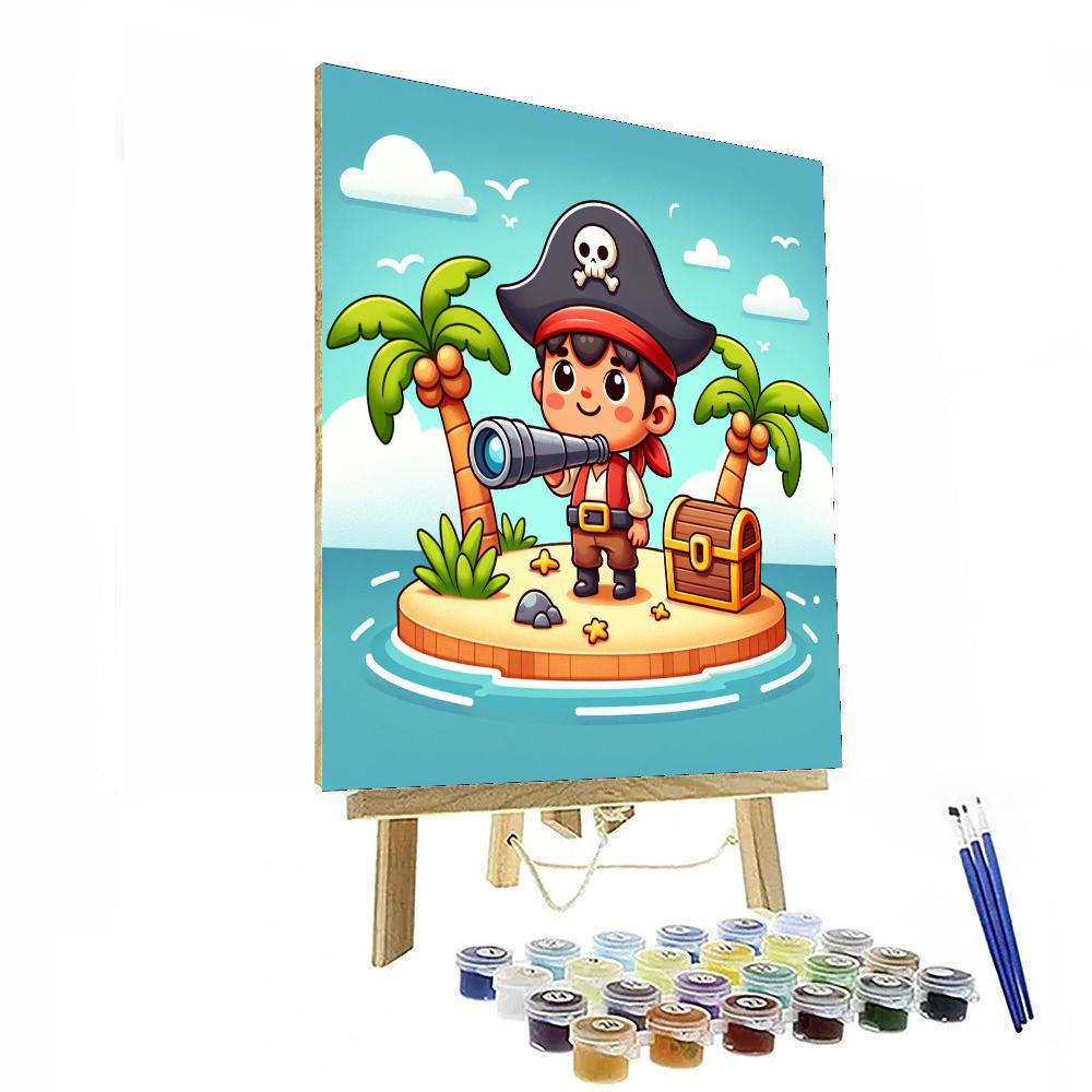 Island Pirate Expedition DIY Paint By Numbers