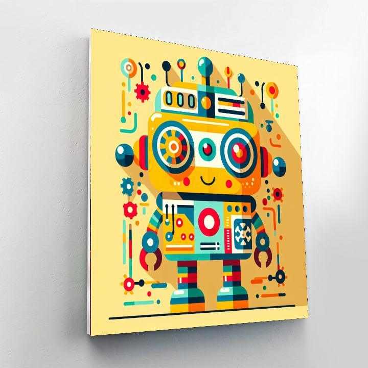 Robot Heroes DIY Paint By Numbers