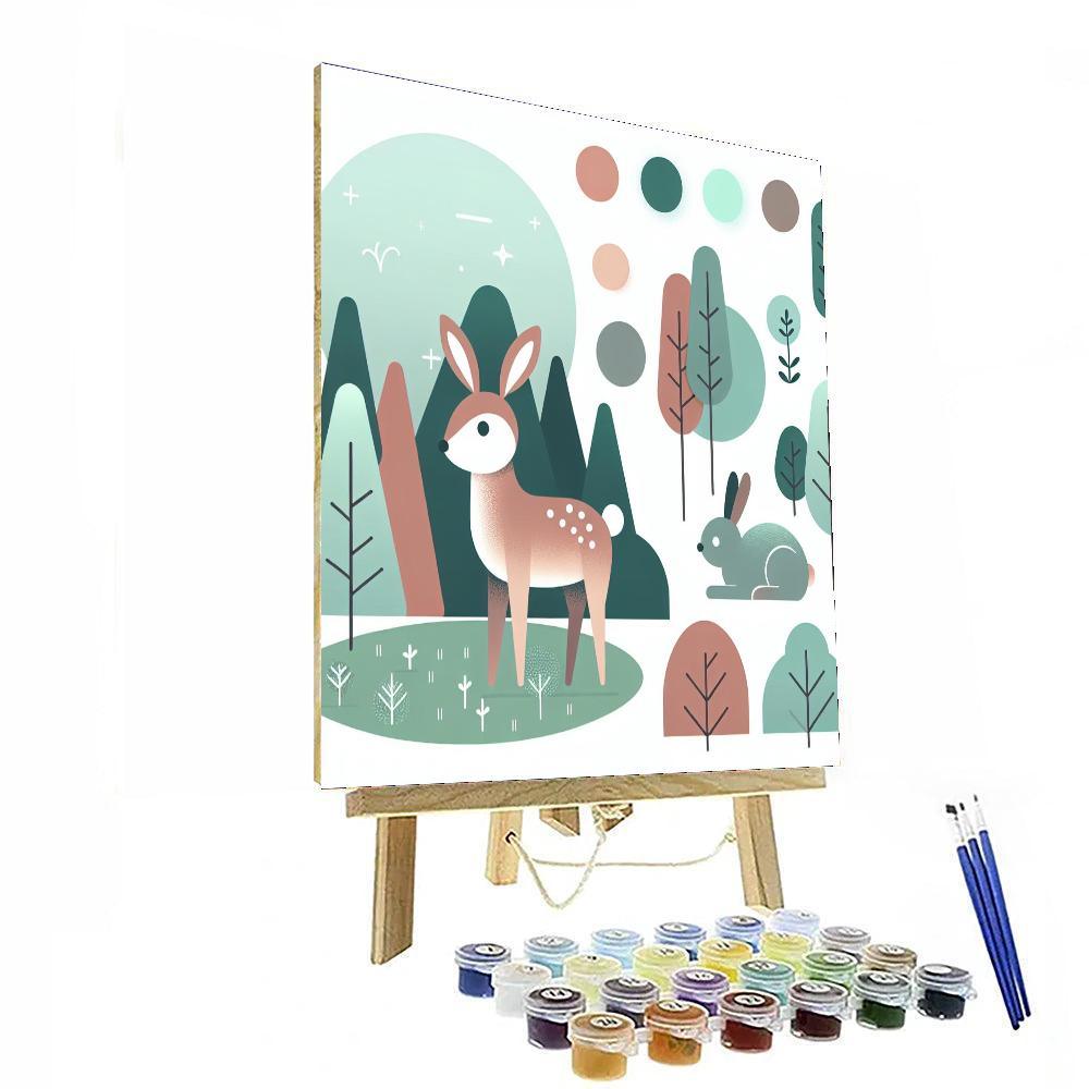 Woodland Hideaway Paint By Numbers Art