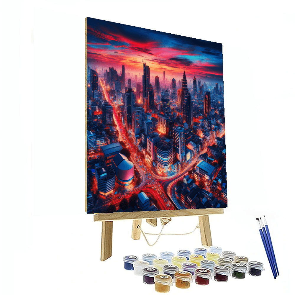 Dynamic City Vibes Painting Number Kit