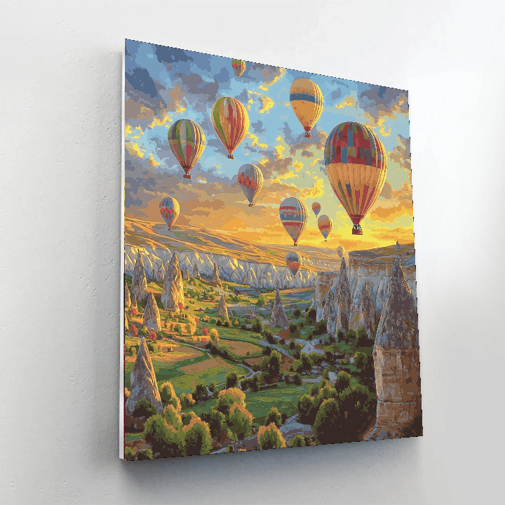 Cappadocia Balloon Ride Painting By Numbers Kit