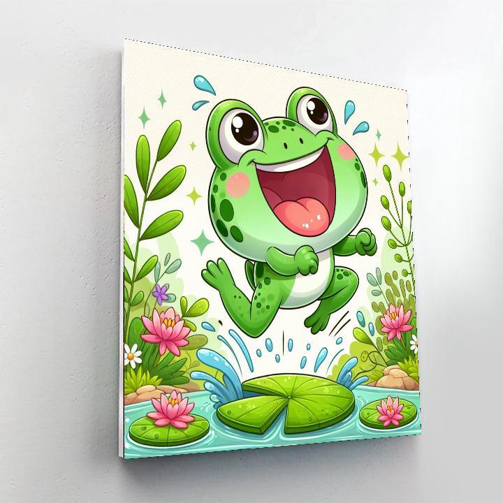 Lively Frog Paint By Color