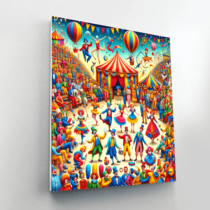 Joyful Circus Celebration DIY Paint By Numbers