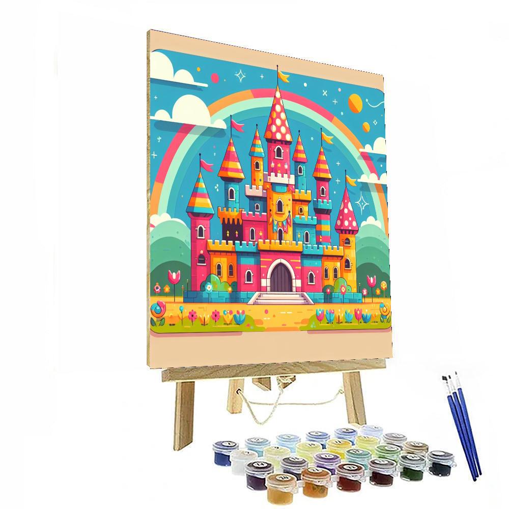 Fairy Tale Castle Celebration Painting Number Kit
