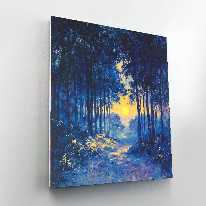 Redon Inspired Mystic Forest Twilight  Paint By Numbers