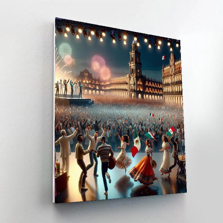 Dia De La Independencia - Mexico City Paint By Numbers