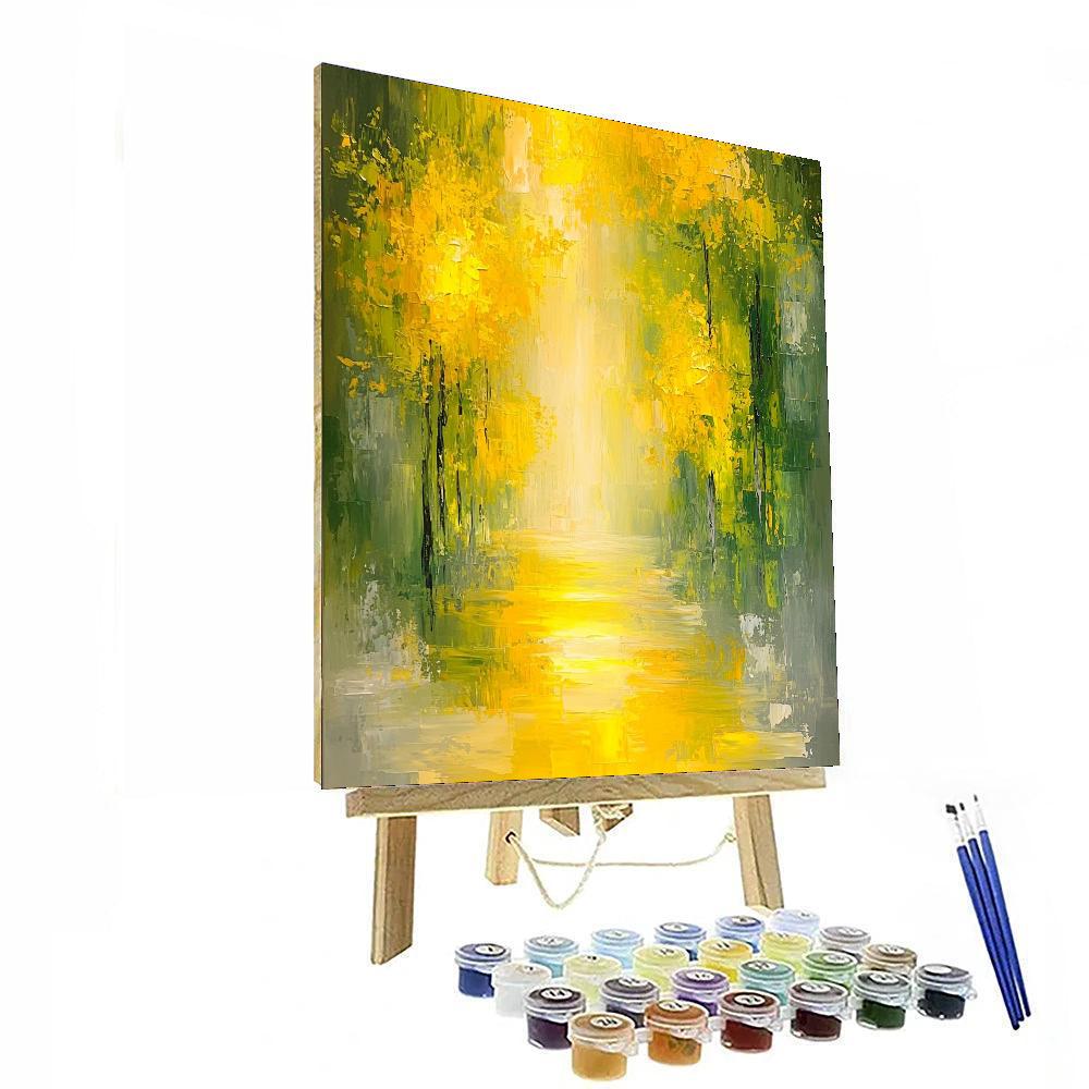 Paul Cézanne Inspired Illuminated Pathways  Painting By Numbers Kit