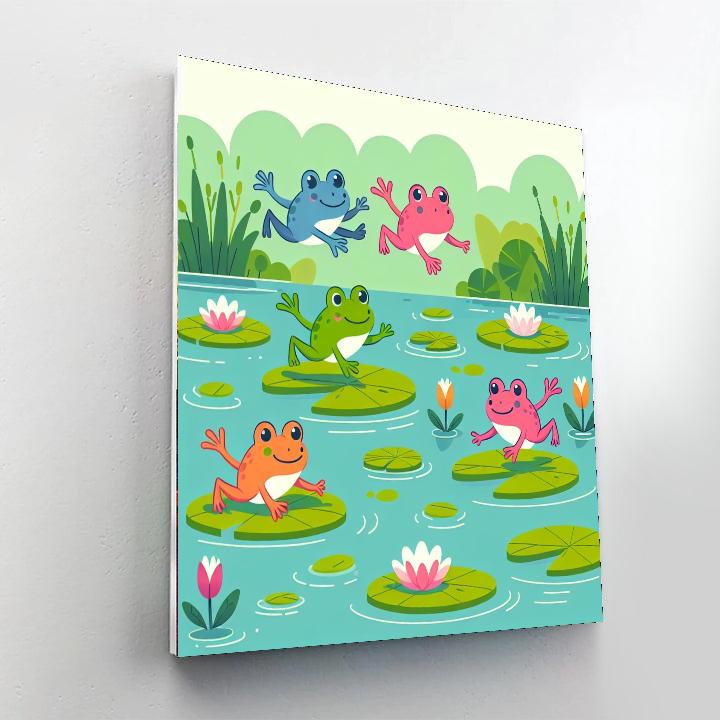 Frog Pond Adventure DIY Paint By Numbers