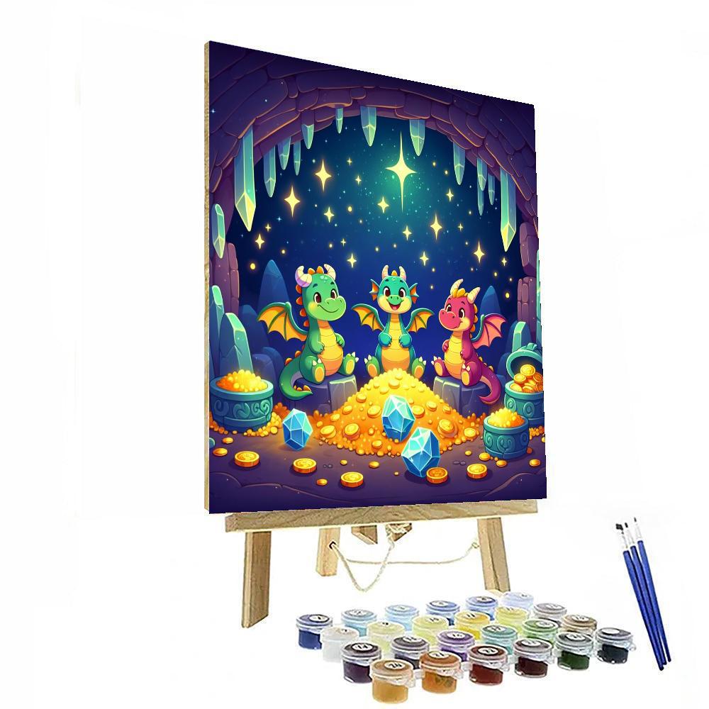 Mystical Dragon's Den Paint By Numbers