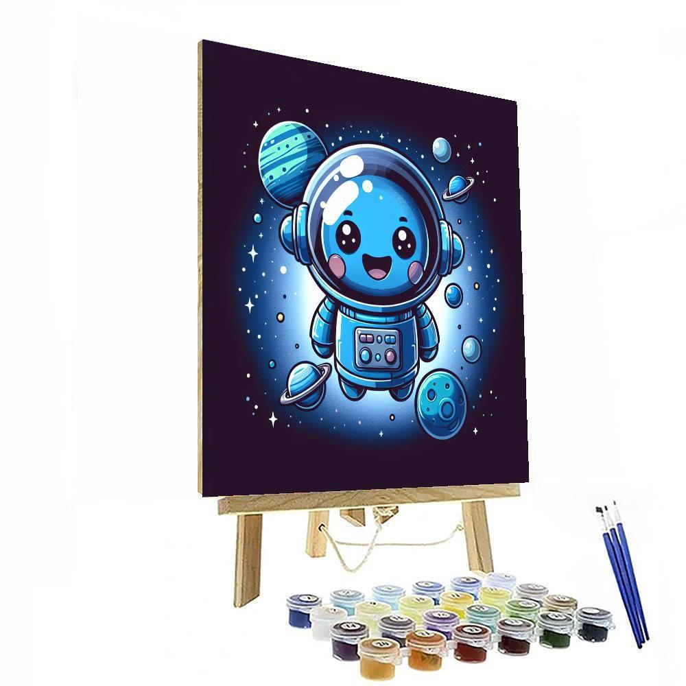 Joyful Robot Explorer Paint By Color