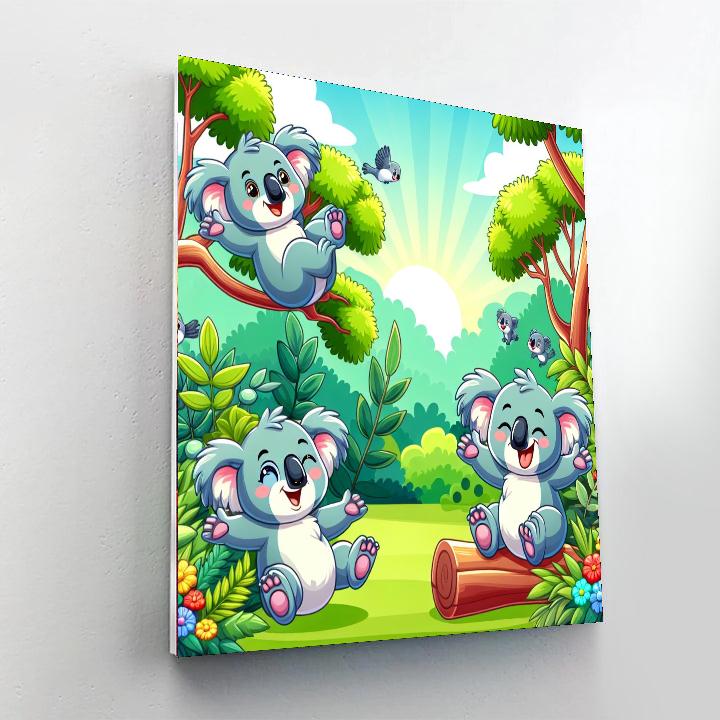 Curious Koala Kingdom Painting Number Kit