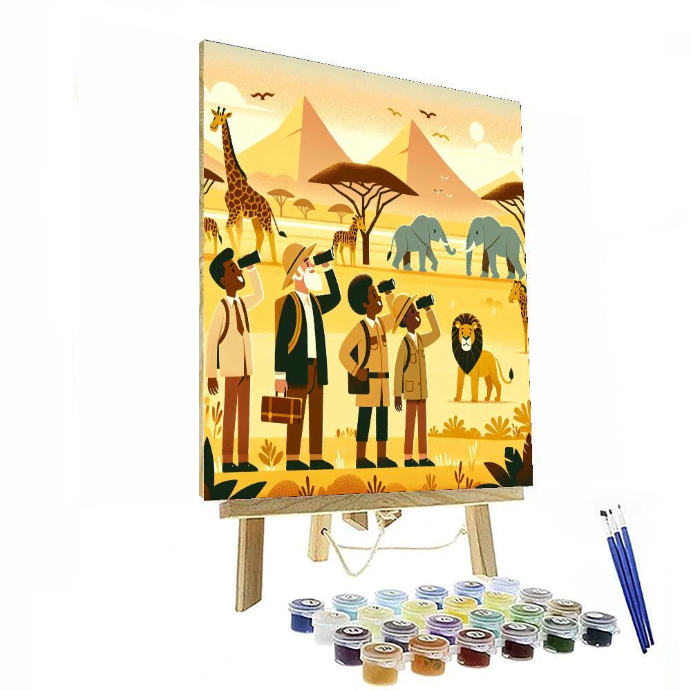 Adventure On Safari Numbered Painting Kits
