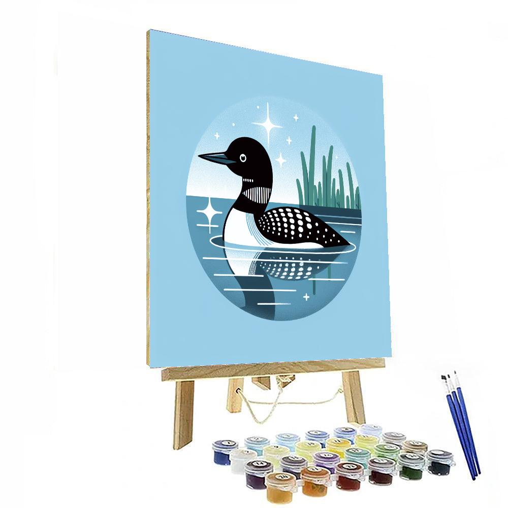 Luminous Loon Paint By Number