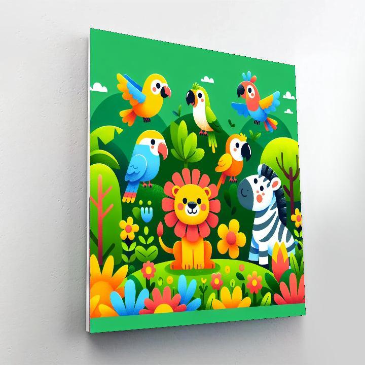 Bright Animal Kingdom DIY Paint By Numbers
