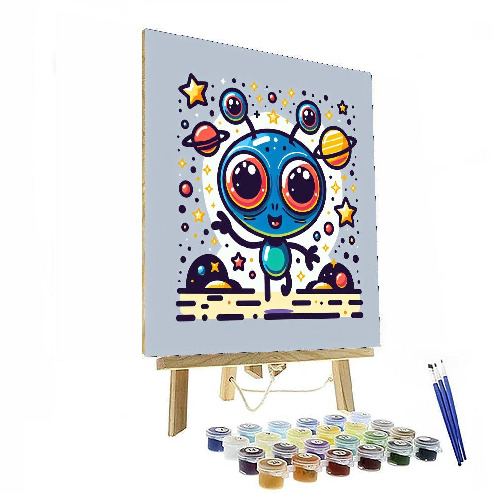 Silly Alien Paint By Numbers