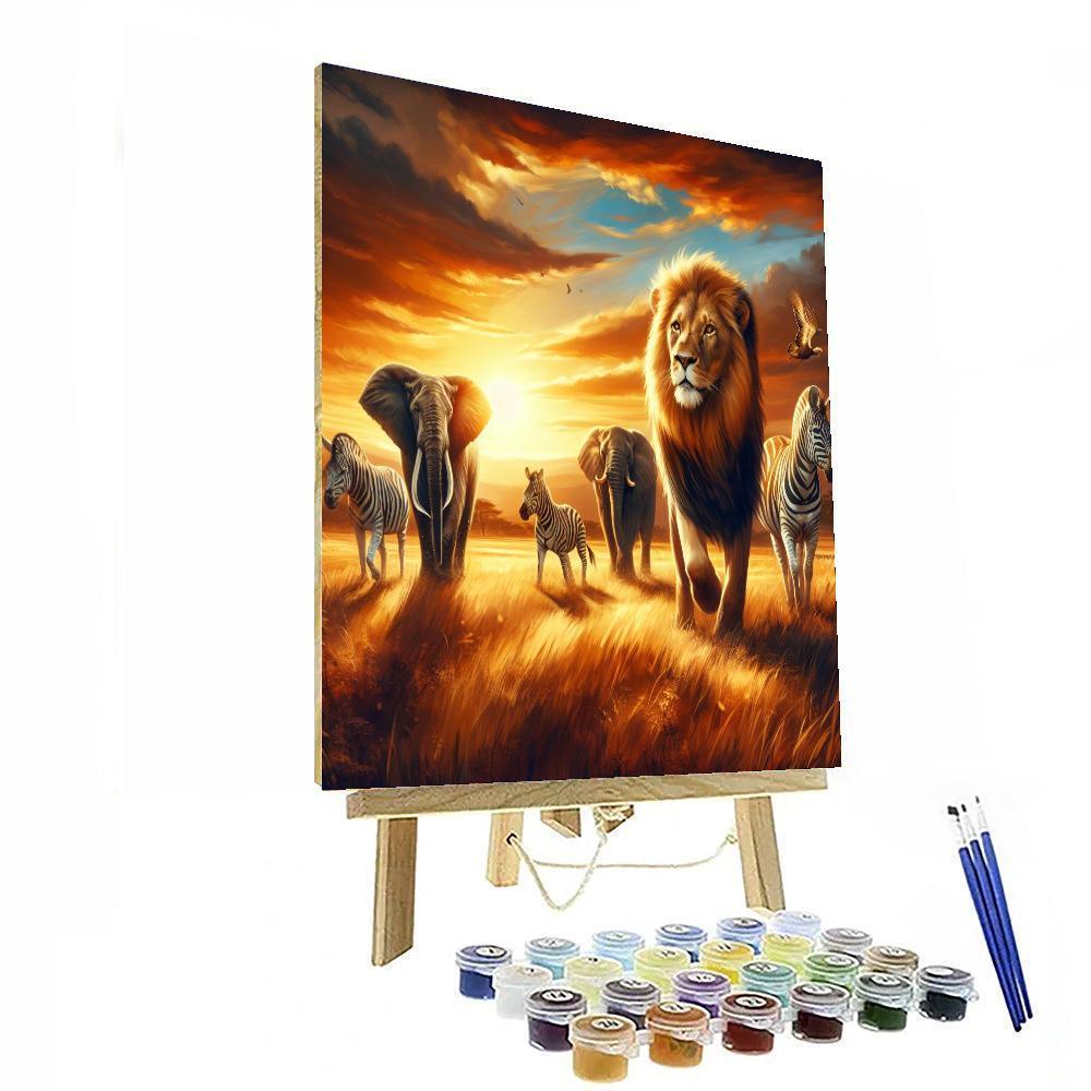 Majestic Wildlife Parade Paint By Numbers