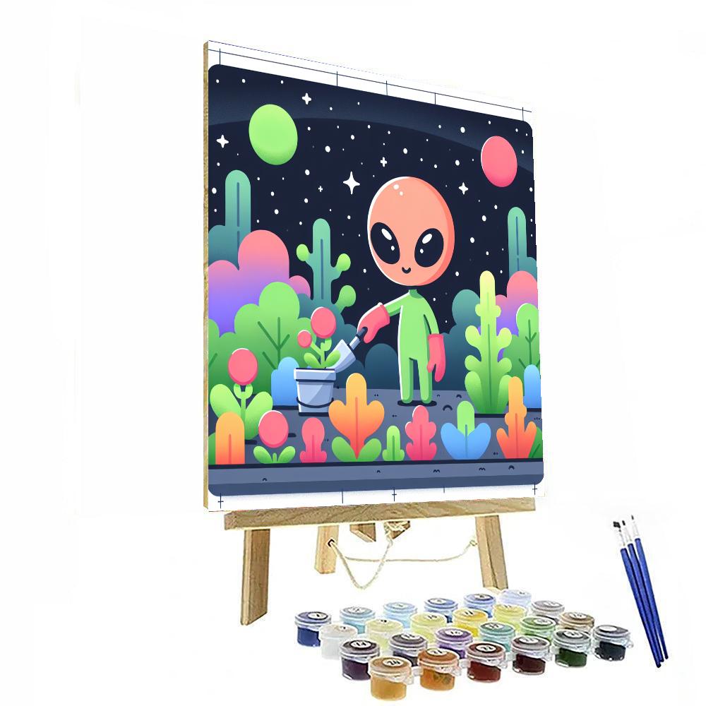 Alien Garden Number Painting