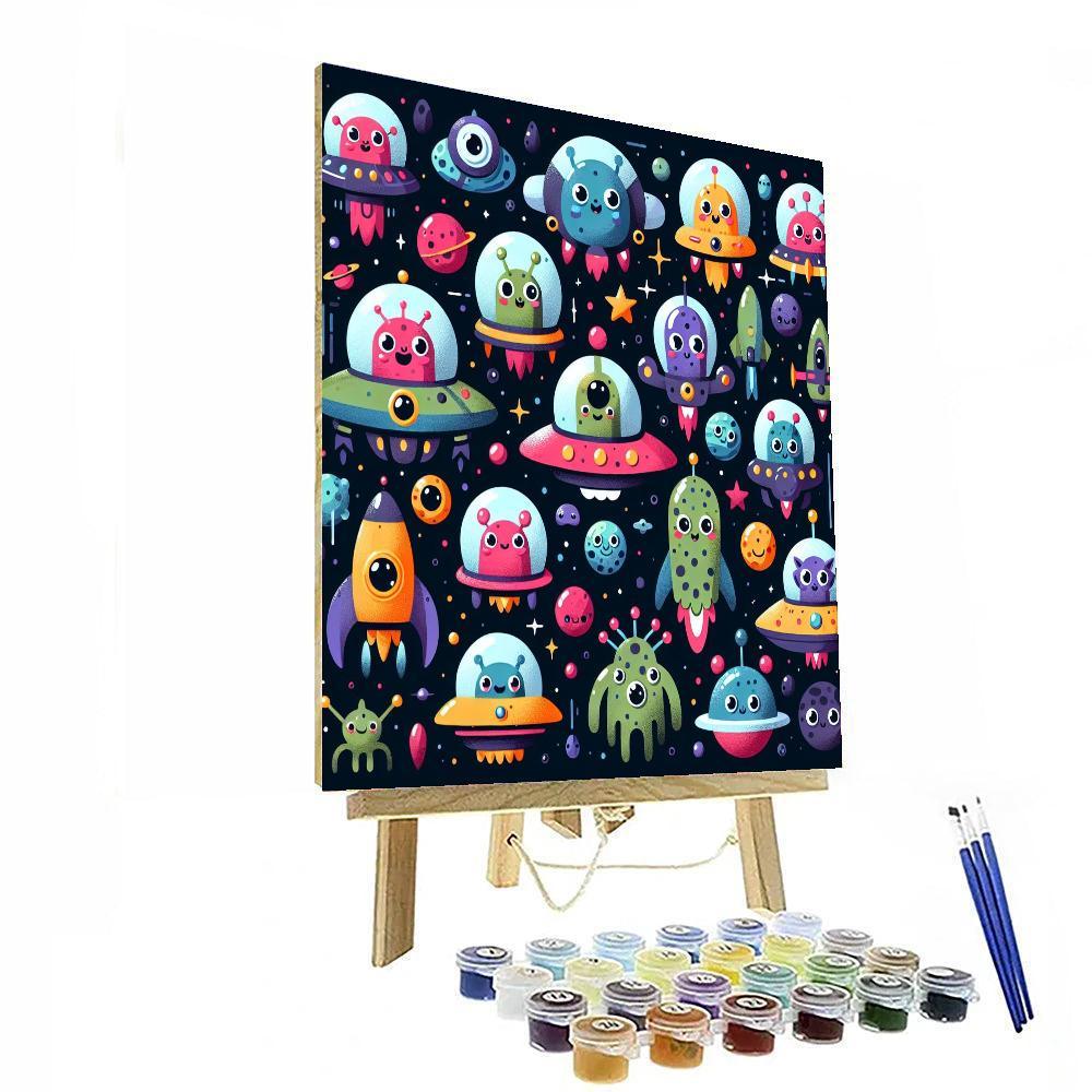 Adventures With Aliens Paint By Color