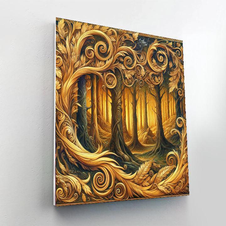 Gustav Klimt's Golden Forest Paint By Numbers