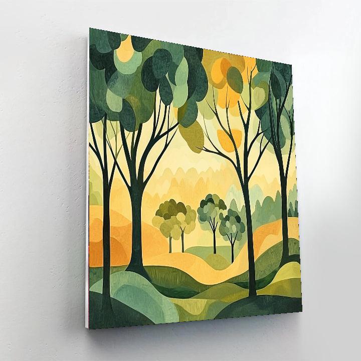 Paul Cézanne Inspired Dreamlike Forest  Paint By Numbers Kits
