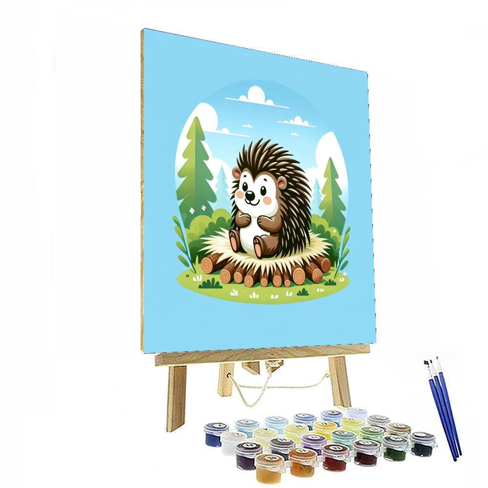 Perky Porcupine Painting By Numbers Kit