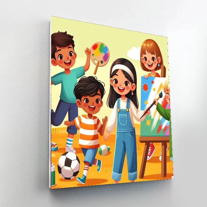 Fantastic Friends Number Painting