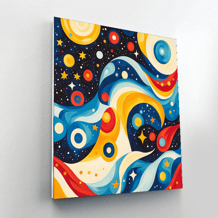 Joan Miró Inspired Solar Serenade  Paint By Numbers Art