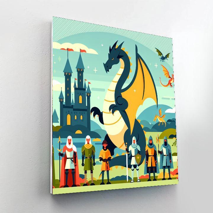 Dragon's Kingdom Paint By Number