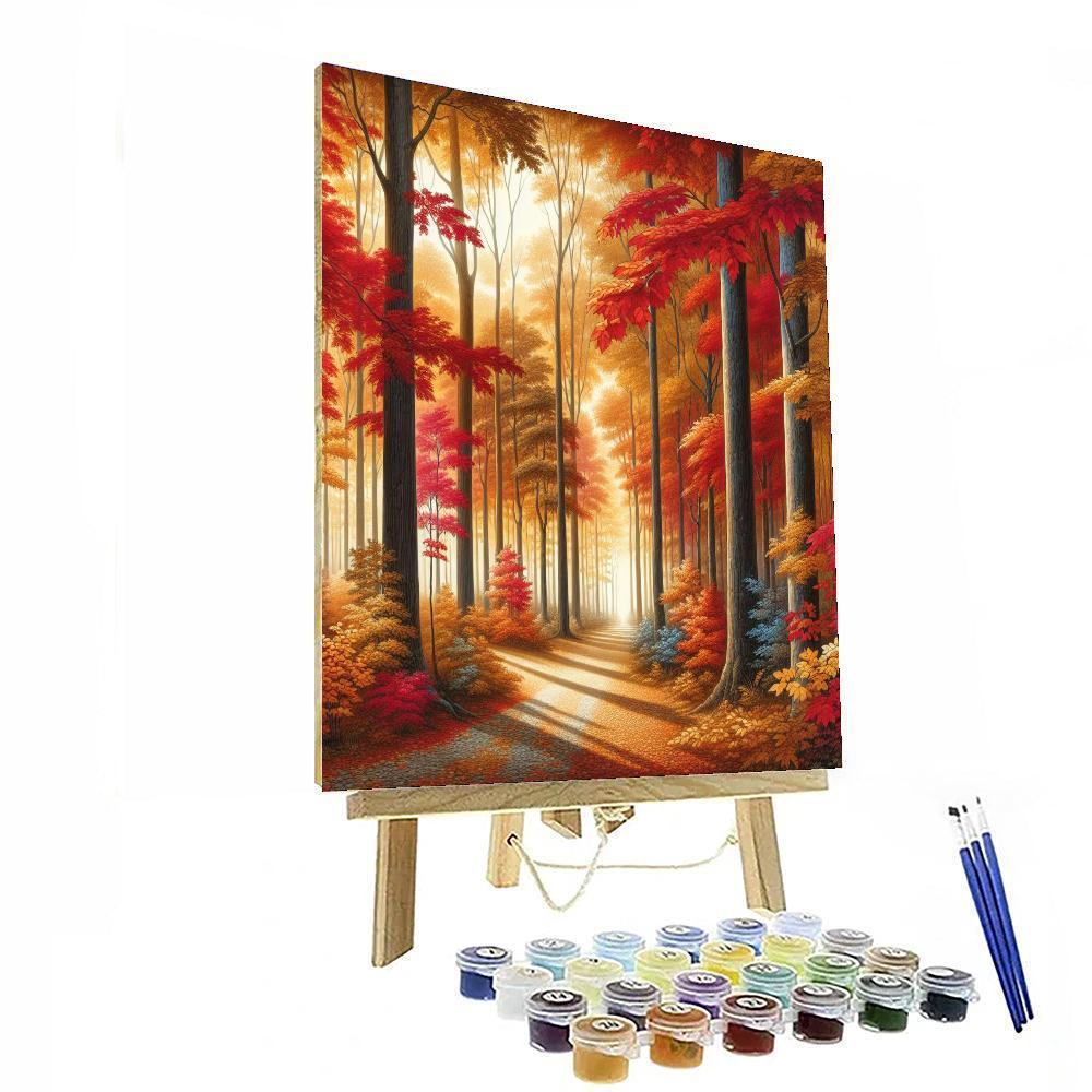 Autumn Woodland Wander Paint By Numbers