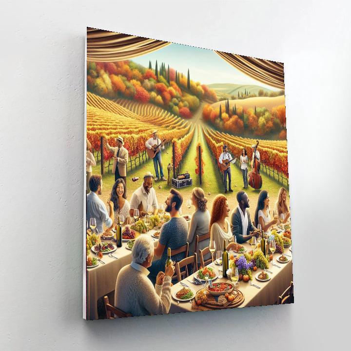 Tuscany Wine Festival Paint By Numbers Art
