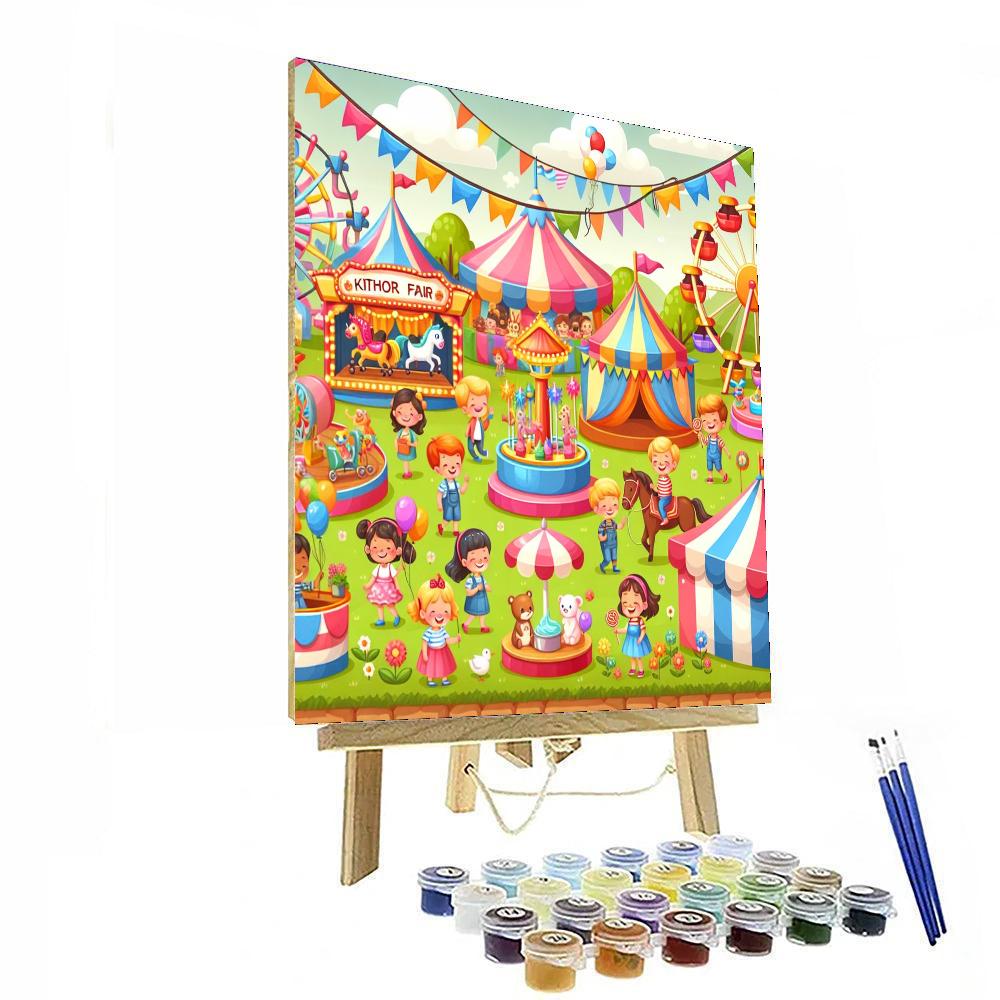 Adventure At The Fair Number Painting