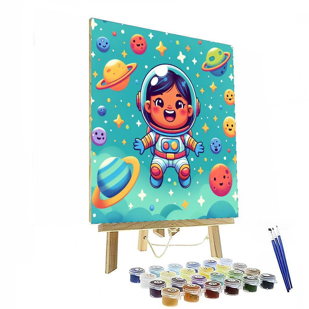 Astronaut Space Odyssey Paint By Numbers Art
