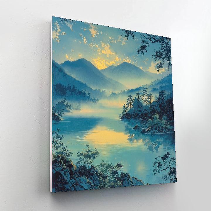 Hiroshige Inspired Eternal Serenity  Painting By Numbers Kit