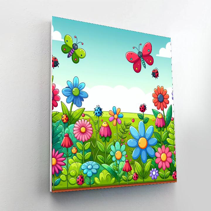 Charming Garden Exploration Numbered Painting Kits