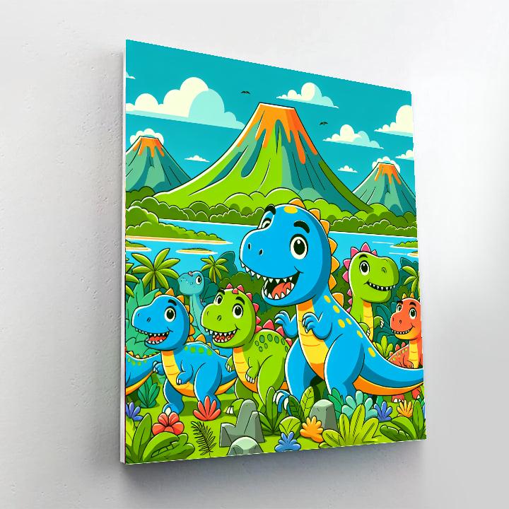 Dandy Dinosaurs Number Painting