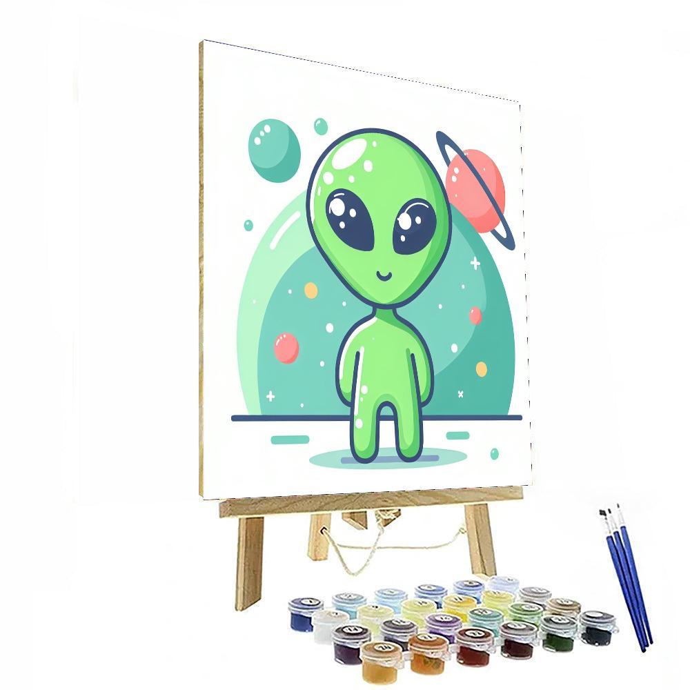 Cute Alien Odyssey Number Painting