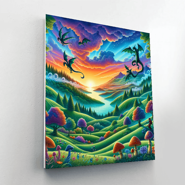 Mystical Fantasy Realm Painting Number Kit