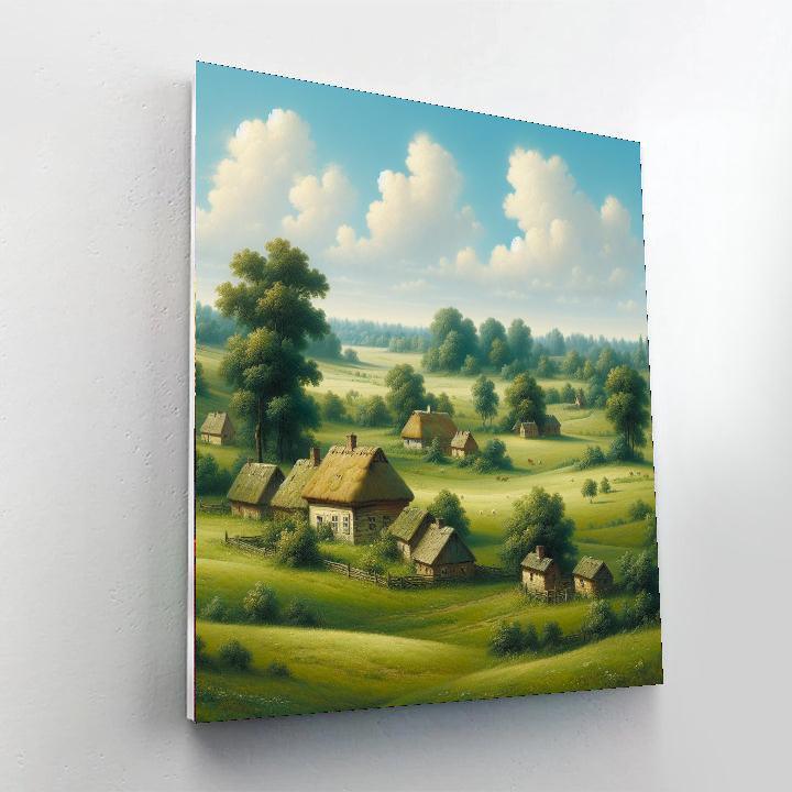 Pastoral Village Harmony Paint By Numbers