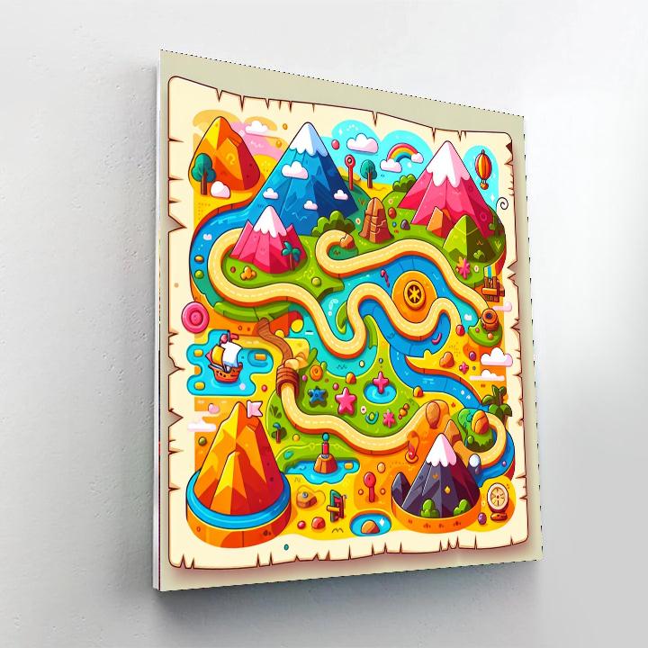 The Great Adventure Map DIY Paint By Numbers