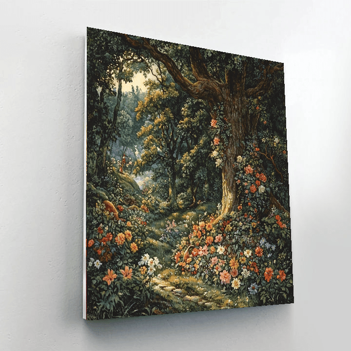 Arthur Rackham Inspired Fantasy Forest Adventures  Painting By Numbers Kit