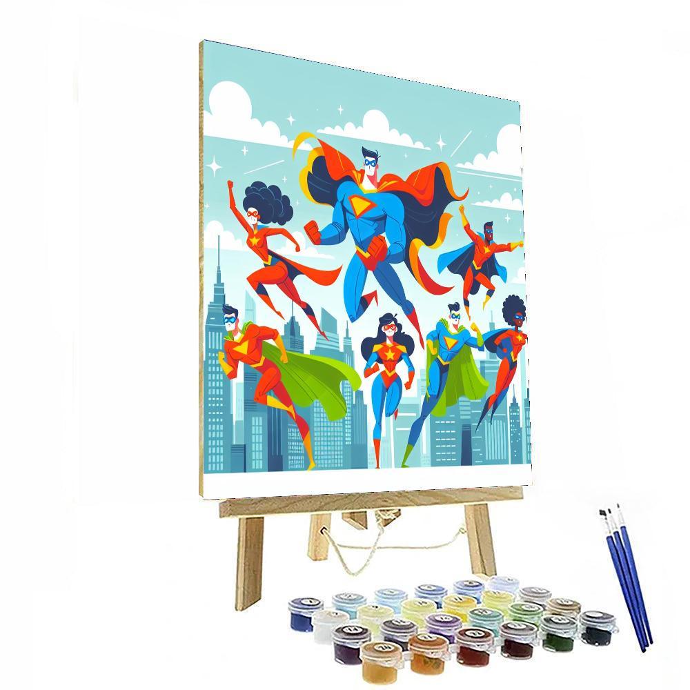 My Dream Superhero Paint By Numbers Art