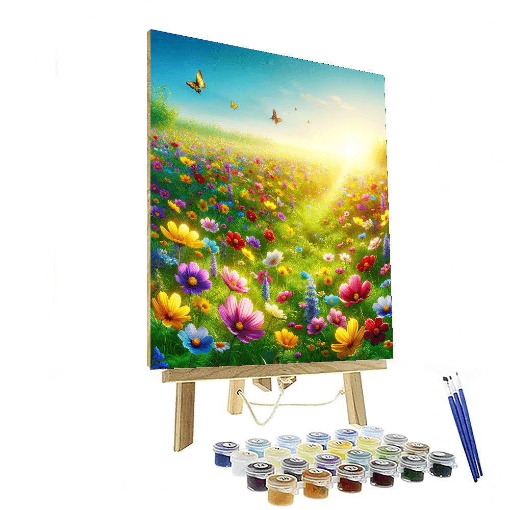 Whispering Wildflowers - DIY Painting By Numbers Kit