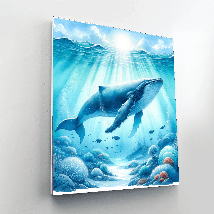 Gentle Whale - DIY Painting By Numbers Kit